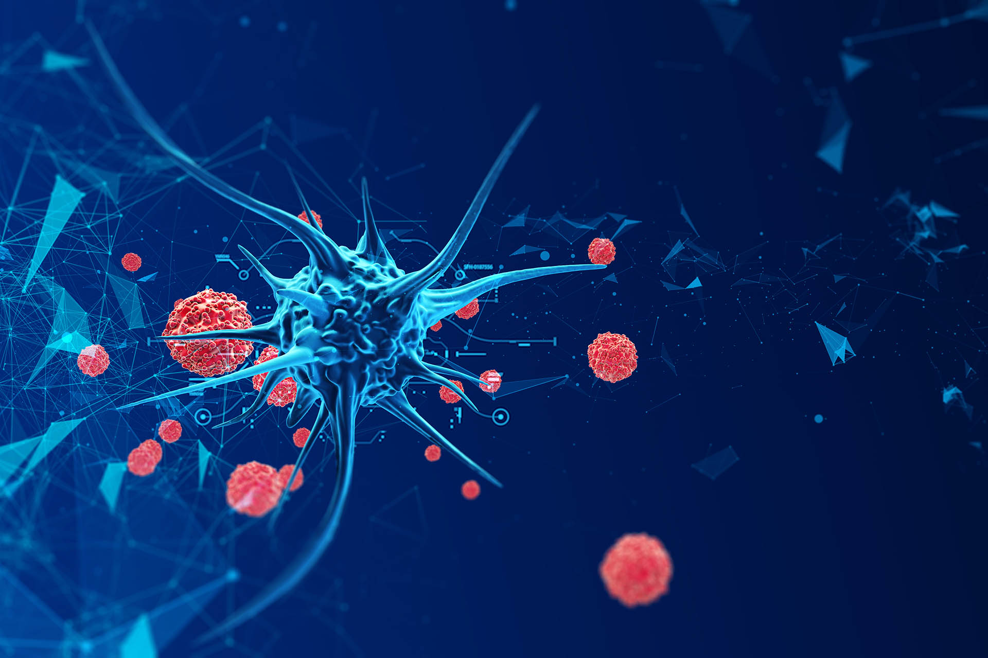 3d render biological cell